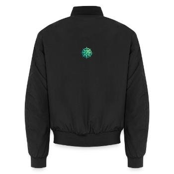 BTSC | Mental Awareness Star - Unisex Bomberjacke - Schwarz - Hinten - AI Model Male 185 light (185cm)