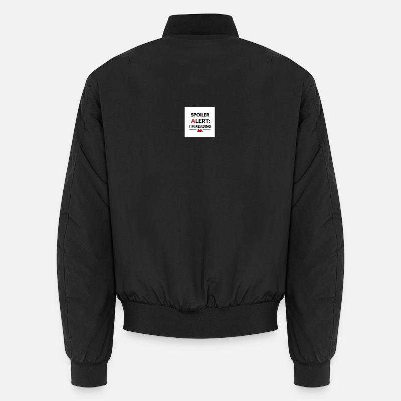 Spoiler alert: I'm reading - Unisex Bomber Jacket - black