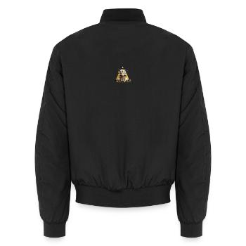 Pharaonin Art – Modernes Ägypten Design - Unisex Bomberjacke - Schwarz - Hinten - AI Model Male 185 light (185cm)