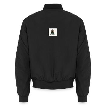 Mad Monkey Polo Icon - Unisex Bomber Jacket - black - Back - AI Model Male 185 light (185cm)