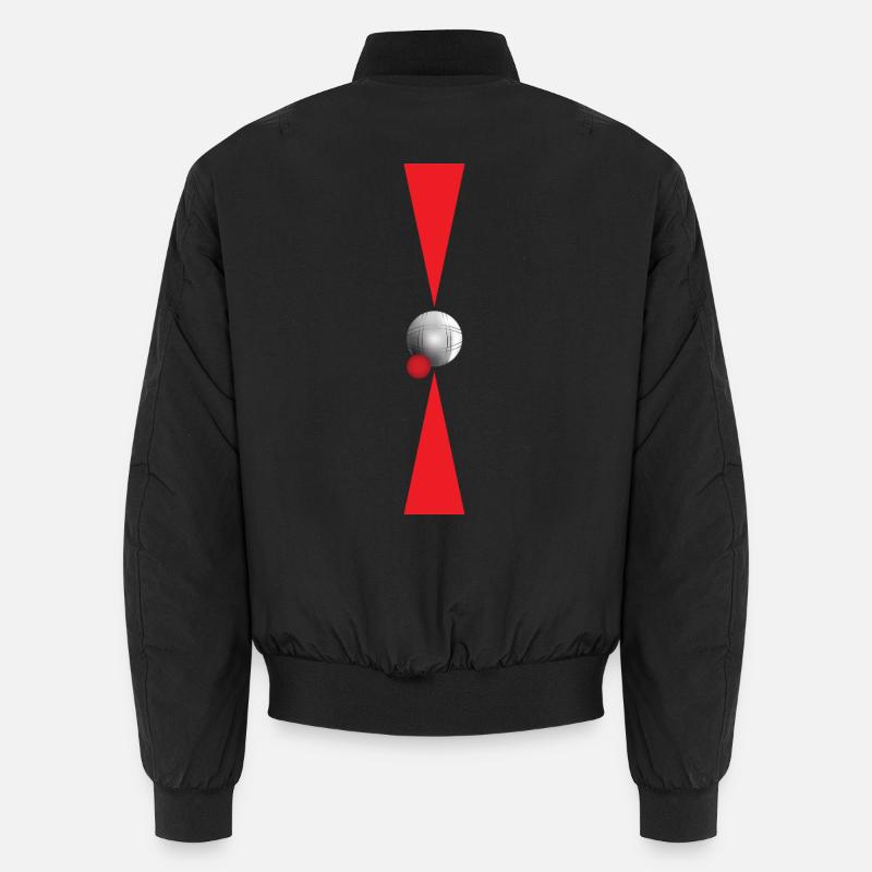 Minimalism Pétanque - Unisex Bomber Jacket - black