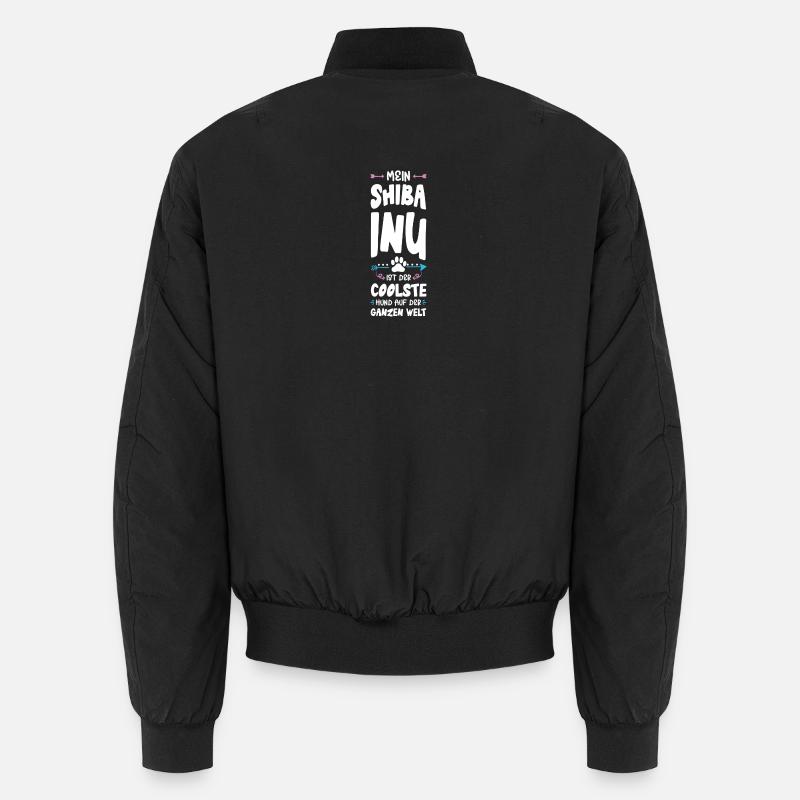 Dicton de chien Shiba Inu - Bomber unisexe - noir