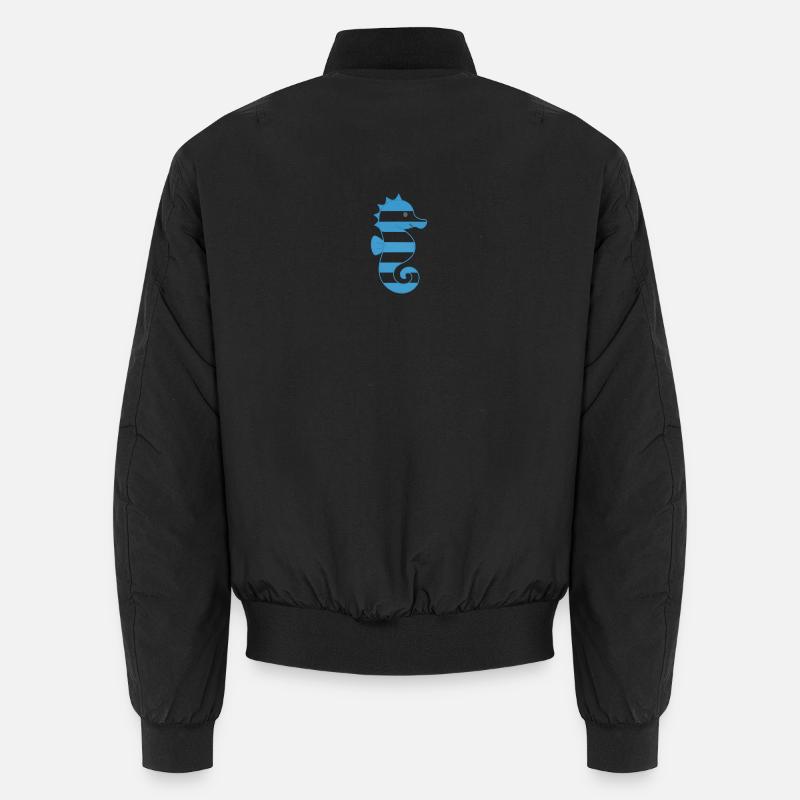 Hippocampe - Bomber unisexe - noir