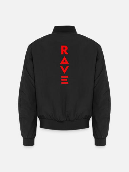 Rave - Unisex Bomberjacke - Schwarz