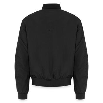 Impossible Underline Typo - Unisex Bomberjacke - Schwarz - Hinten - AI Model Male 185 light (185cm)