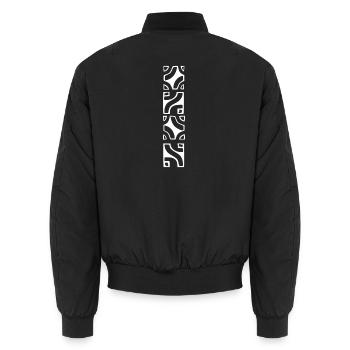 TEMANAVA (Blanc) - Bomber unisexe - noir - Dos - AI Model Male 185 light (185cm)