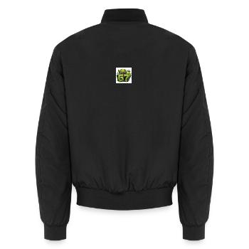 Monstre de Slime Vert 67 - Bomber unisexe - noir - Dos - AI Model Male 185 light (185cm)