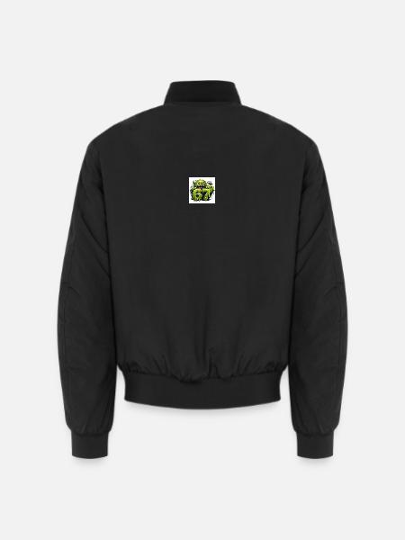 Green Slime Monster 67 - Unisex Bomber Jacket - black