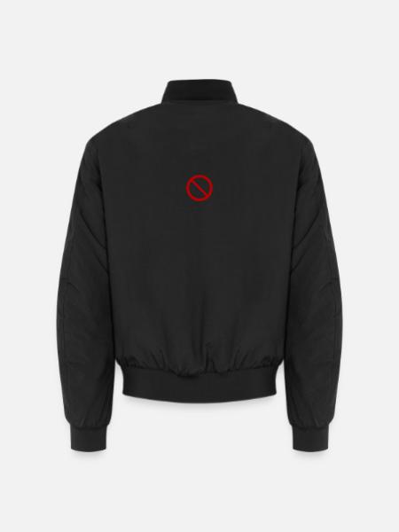 Forbidden T-Shirt Humor Gift - Unisex Bomber Jacket - black