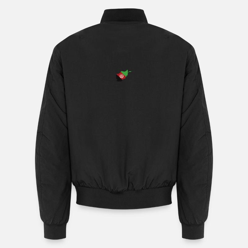 Afghanistan-Kartenflagge Unisex Bomberjacke