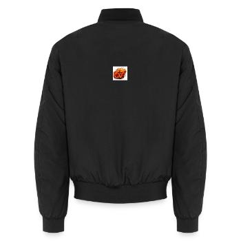 Feuerlogo67 - Unisex Bomberjacke - Schwarz - Hinten - AI Model Male 185 light (185cm)