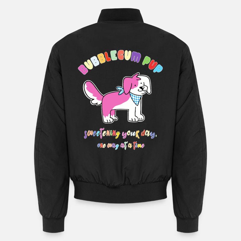 Bubblegum Welpe - Unisex Bomberjacke - Schwarz