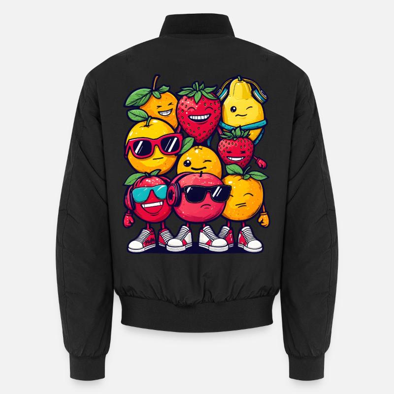 Fruit Squad – 🍓 🍊 🍉 Cartoon Unisex Bomber Jacket