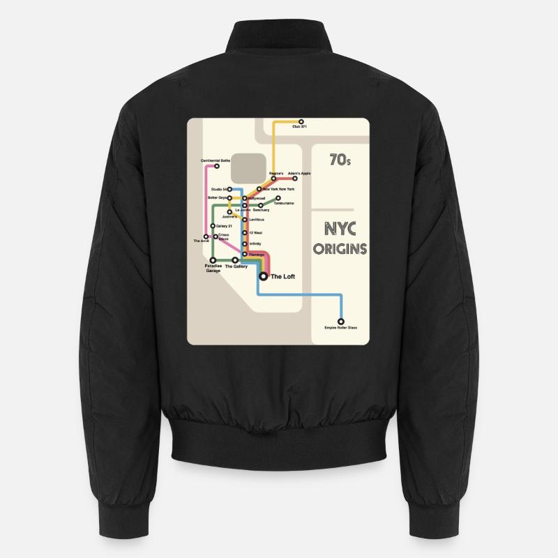 Die Ursprünge der NYC Disco Unisex Bomberjacke