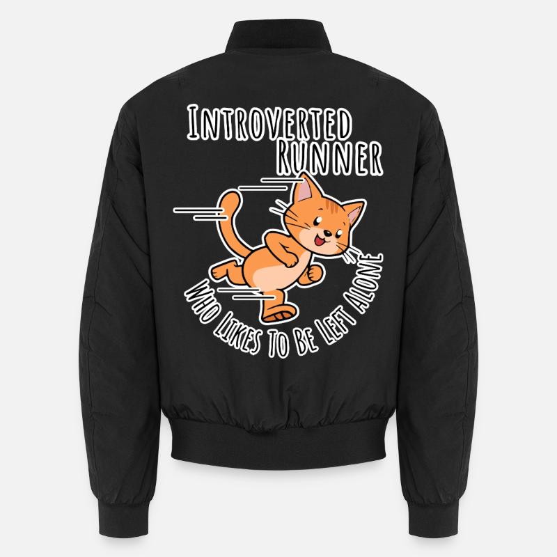 Introvert Runner who likes to be left alone! Unisex Bomberjacke