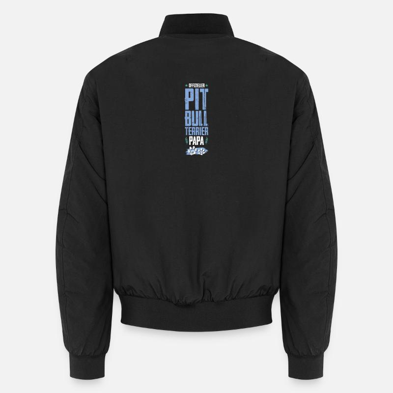 papa pit-dog - Bomber unisexe - noir