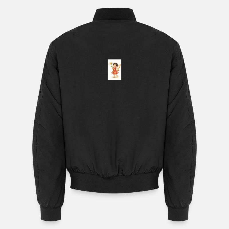 Daisy Fee mit Blume - Unisex Bomberjacke - Schwarz