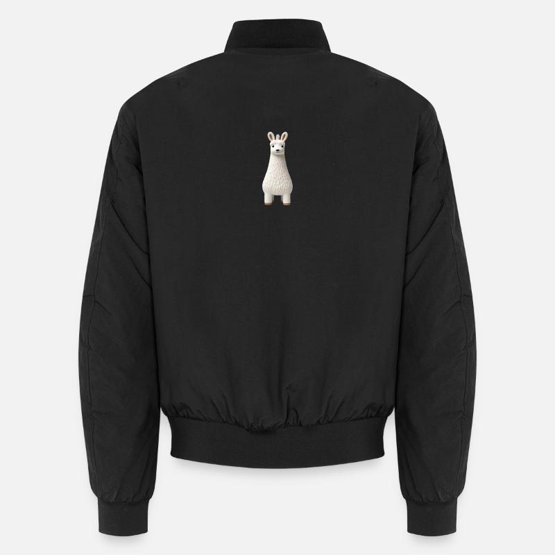 Figure de lama blanc Bomber unisexe