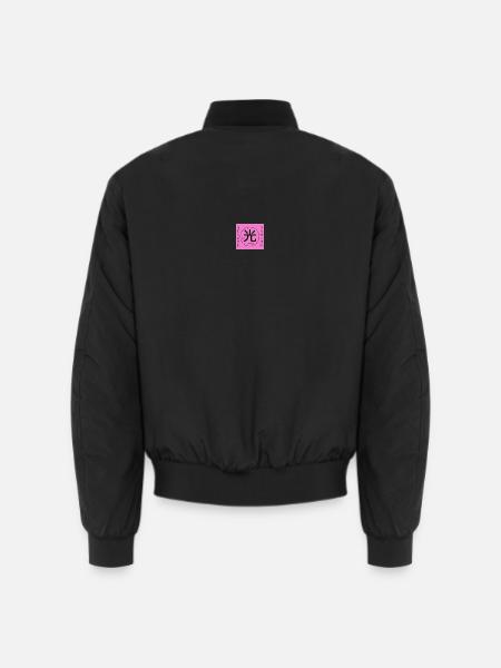 Ramen Restaurant Logo Pink - Unisex Bomberjacke - Schwarz