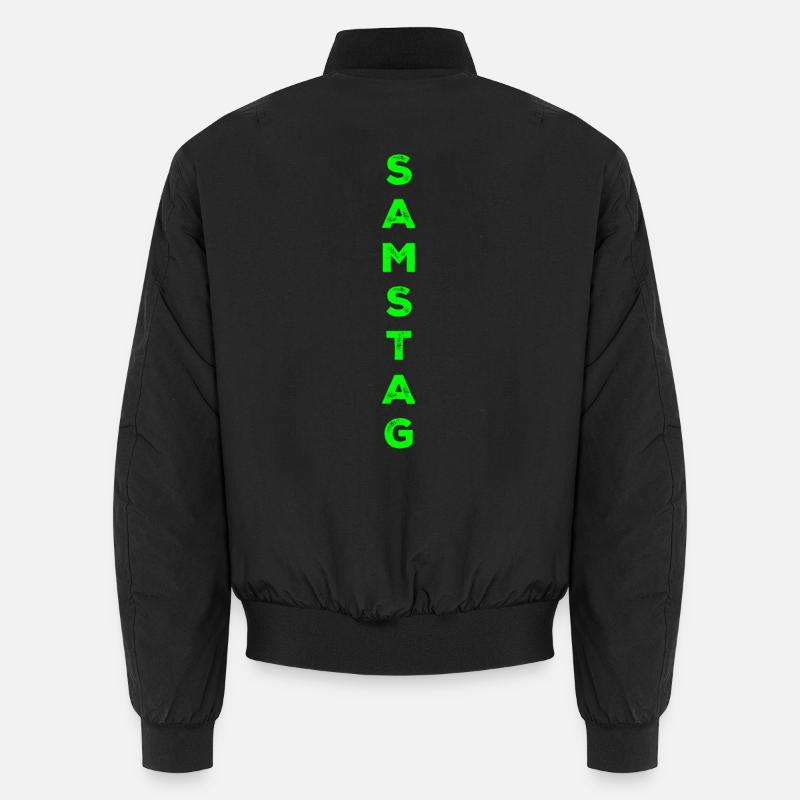 Samedi - vert - Bomber unisexe - noir