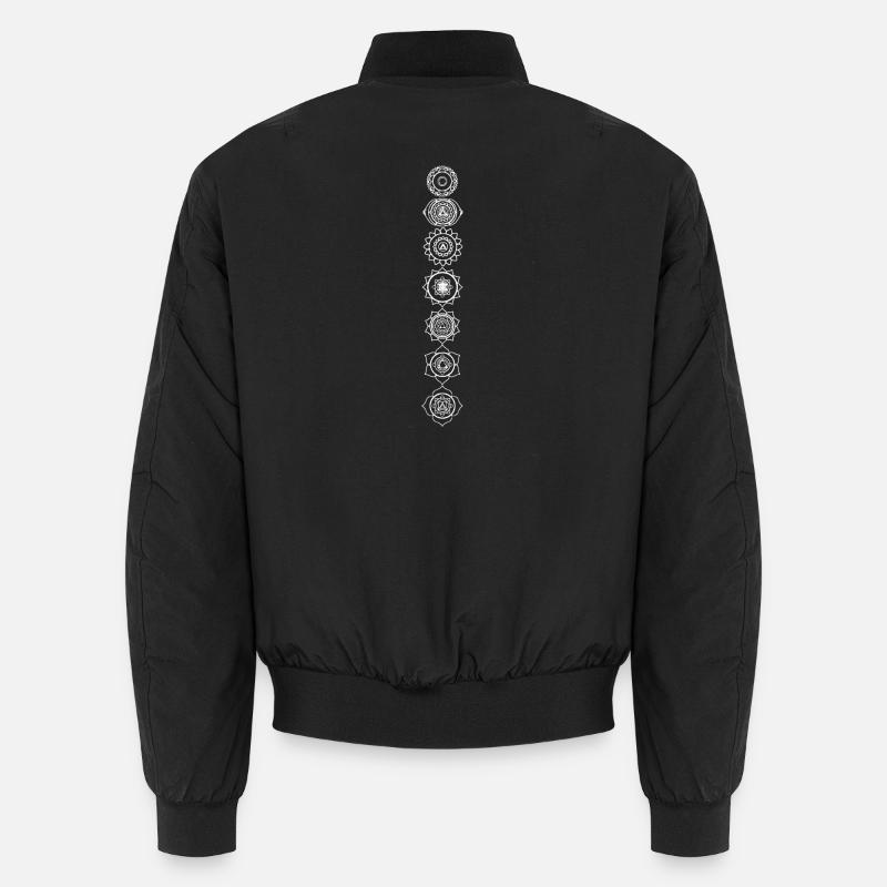 CHAKRAS - Unisex Bomberjacke - Schwarz