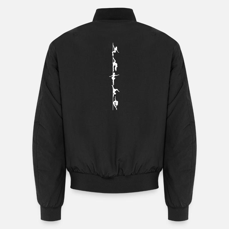 Pole dance Silhoutten blanc - Bomber unisexe - noir