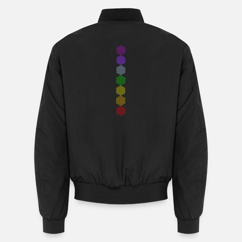 Fleur de Vie - 5ème Dimension - 7 Chakras Bomber unisexe