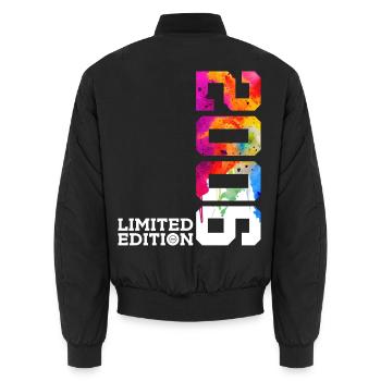 20TH ANNIVERSARY LIMITED EDITION 2006 - Unisex Bomber Jacket - black - Back - AI Model Male 185 light (185cm)