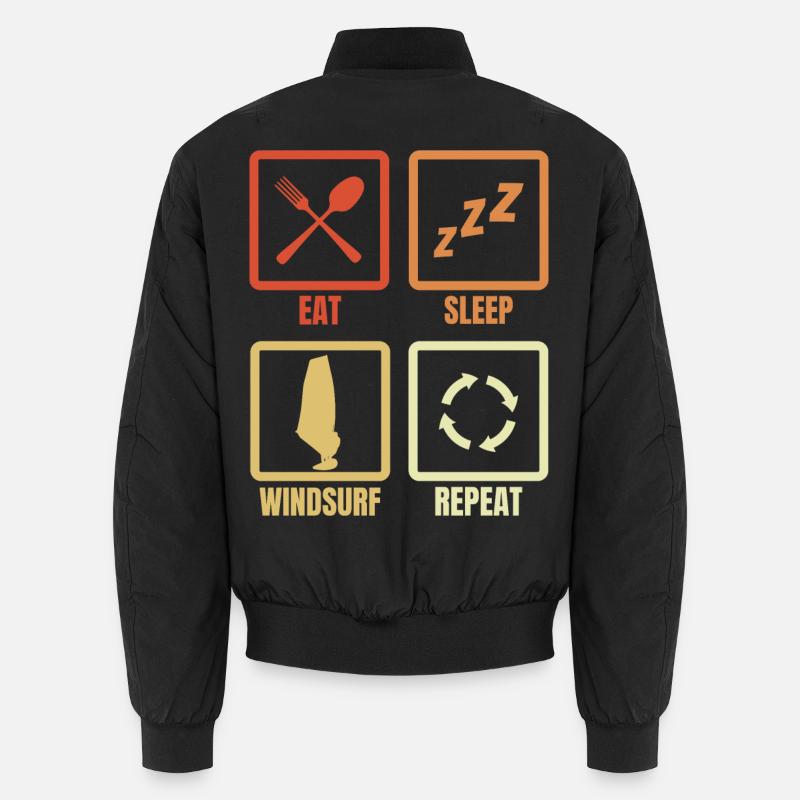 Windsurfing Schedule Unisex Bomber Jacket