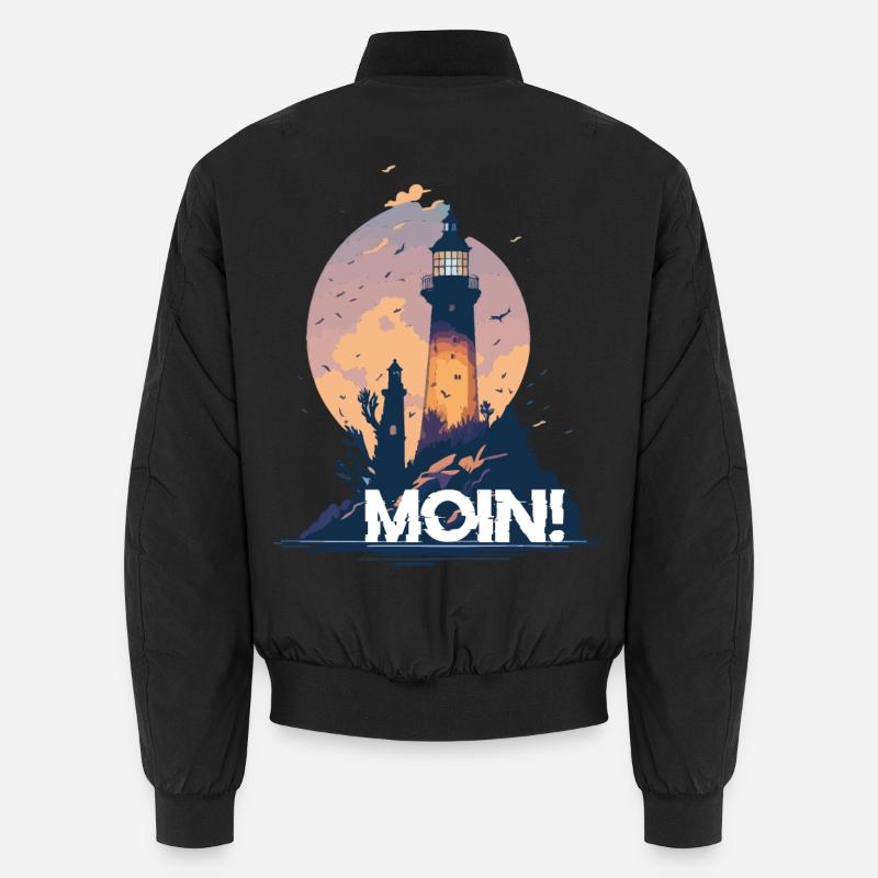 MOIN! - Unisex Bomberjacke - Schwarz