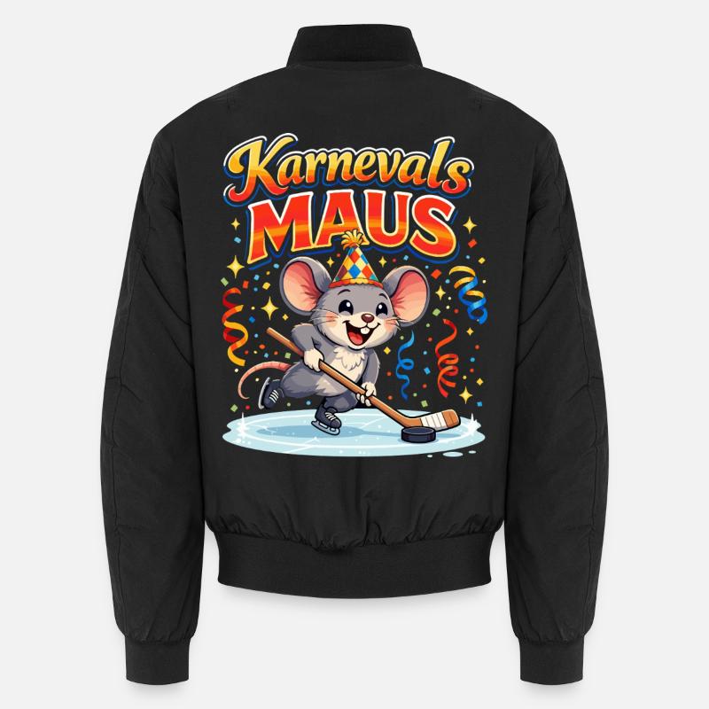 karneval maus kostüm Eishockey - Unisex Bomber Jacket - black