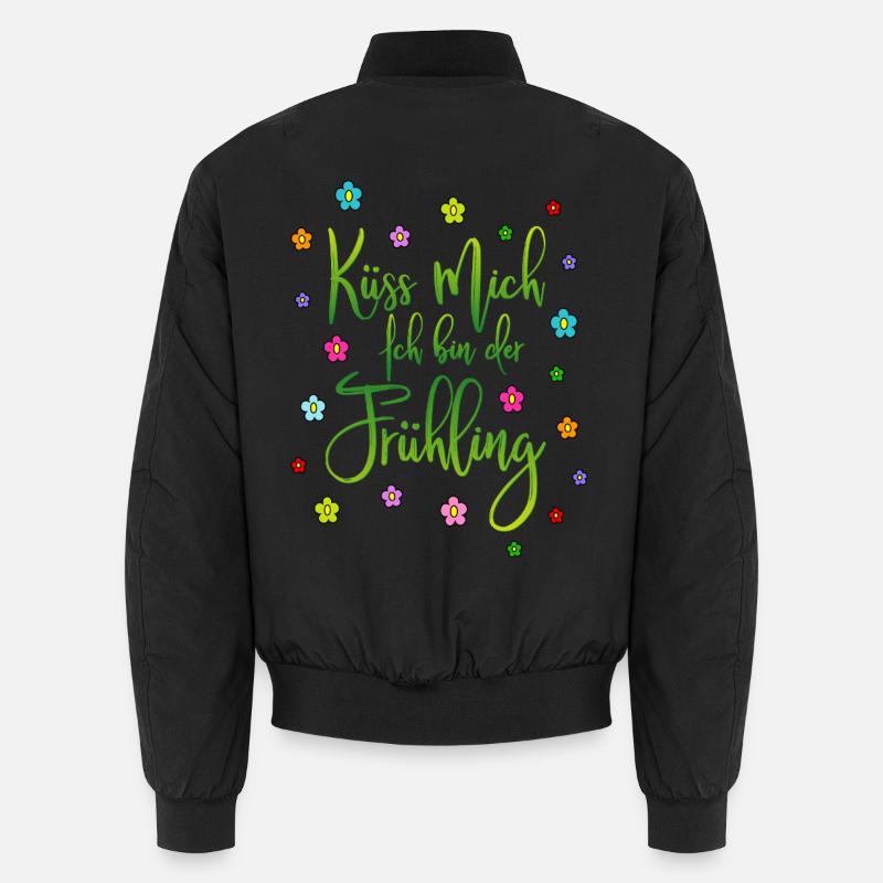 Küss mich Ich bin der Frühling Unisex Bomberjacke