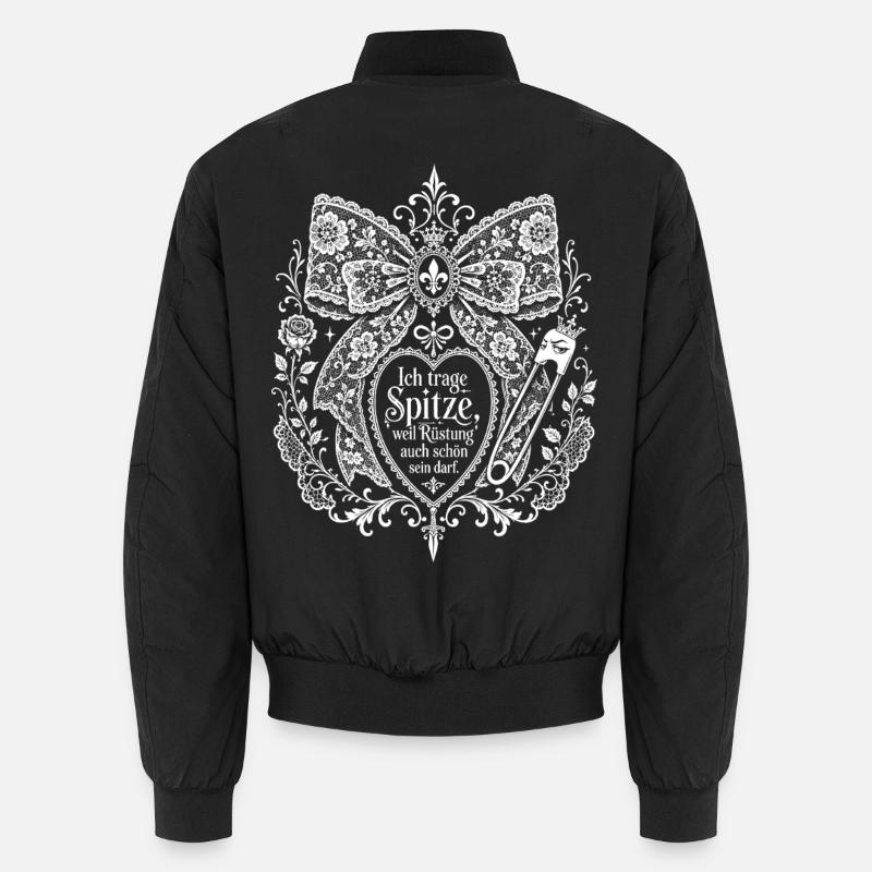 Spitze darf Rüstung sein - Unisex Bomberjacke - Schwarz