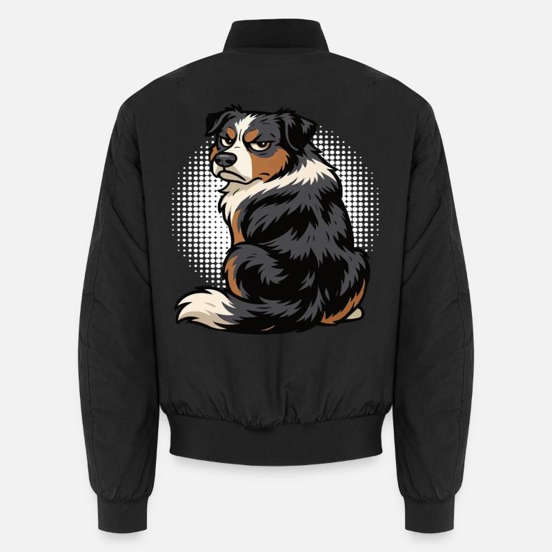 Berger australien Aussie Aussie Propriétaires Aussies - Bomber unisexe - noir