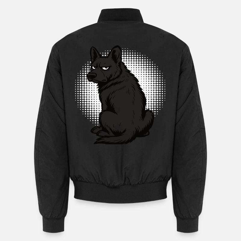 Black German Shepherd German Shepherd Owner Unisex Bomber Jacket