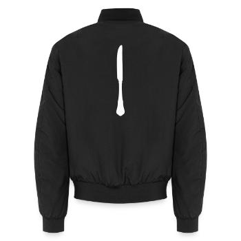 besteck_messer - Bomber unisexe - noir - Dos - AI Model Male 185 light (185cm)