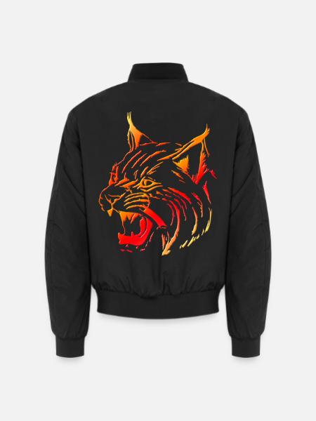 Luchs (01) - Unisex Bomberjacke - Schwarz