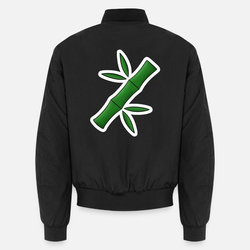 Bambus! - Unisex Bomberjacke - Schwarz
