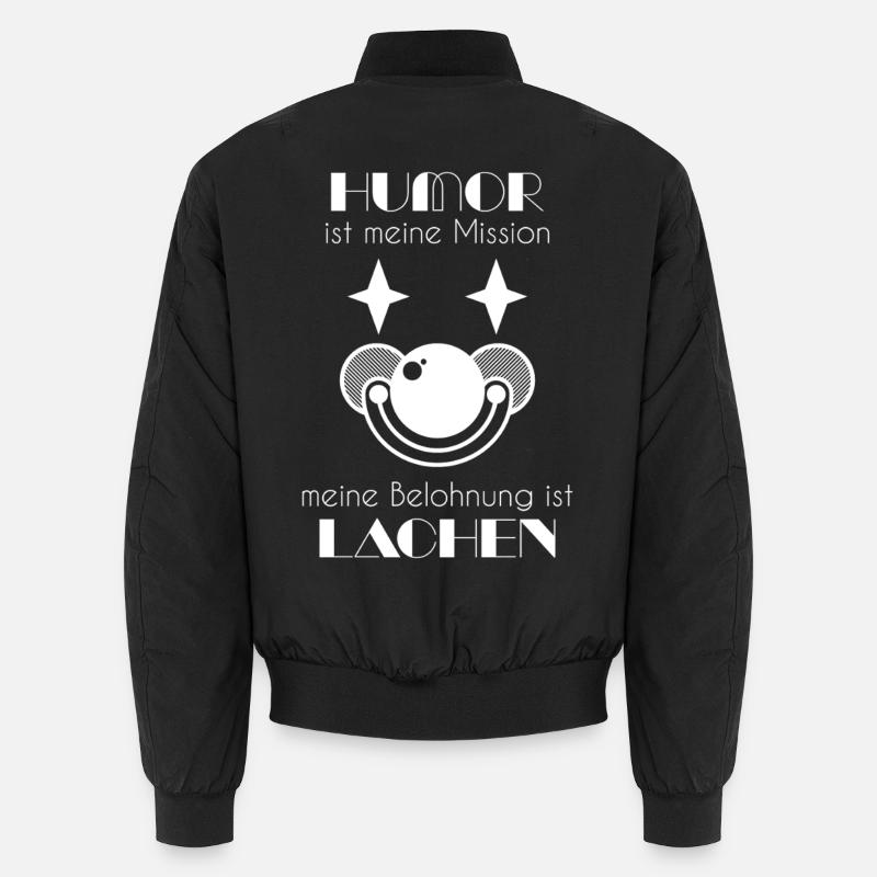 Clown / Clownsgesicht - Unisex Bomberjacke - Schwarz