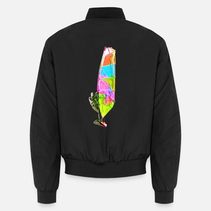 Bunter Windsurfer - Bomber unisexe - noir