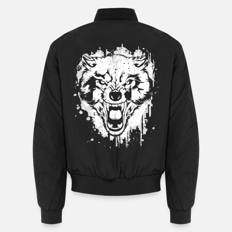 Wolf - Wolves - Werewolf - Wolf Pack - Full Moon Unisex Bomber Jacket
