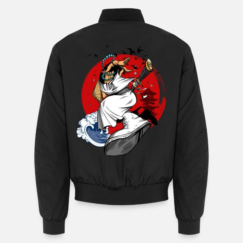 Hip-Hop Samurai - Unisex Bomberjacke - Schwarz