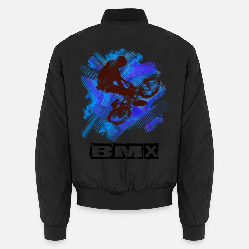 Bmx - Unisex Bomberjacke - Schwarz