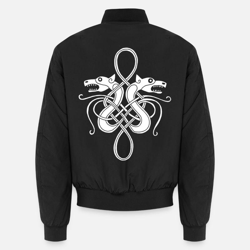 White Viking Hydra Unisex Bomber Jacket
