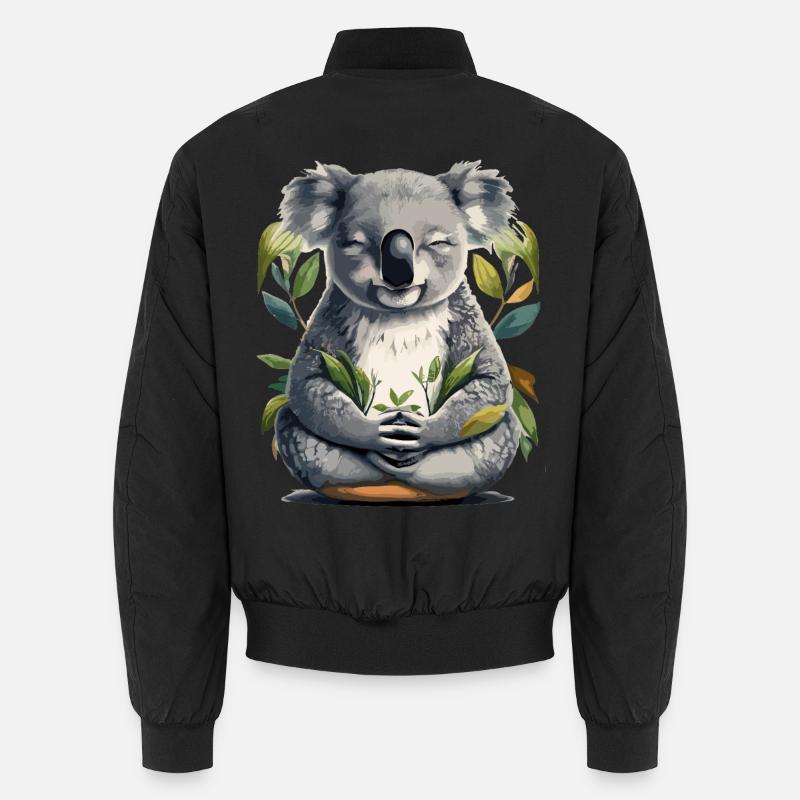 Koala Meditation Unisex Bomberjacke