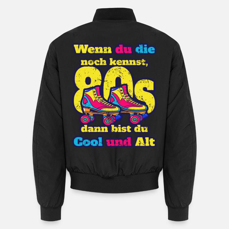 Roller skates - Unisex Bomber Jacket - black