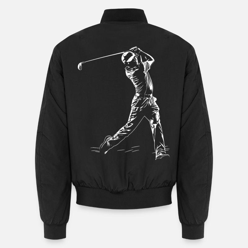 Golfer Sketch Unisex Bomber Jacket