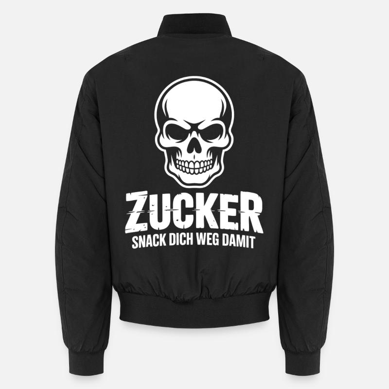 Zucker Schädel Snack Design Unisex Bomberjacke