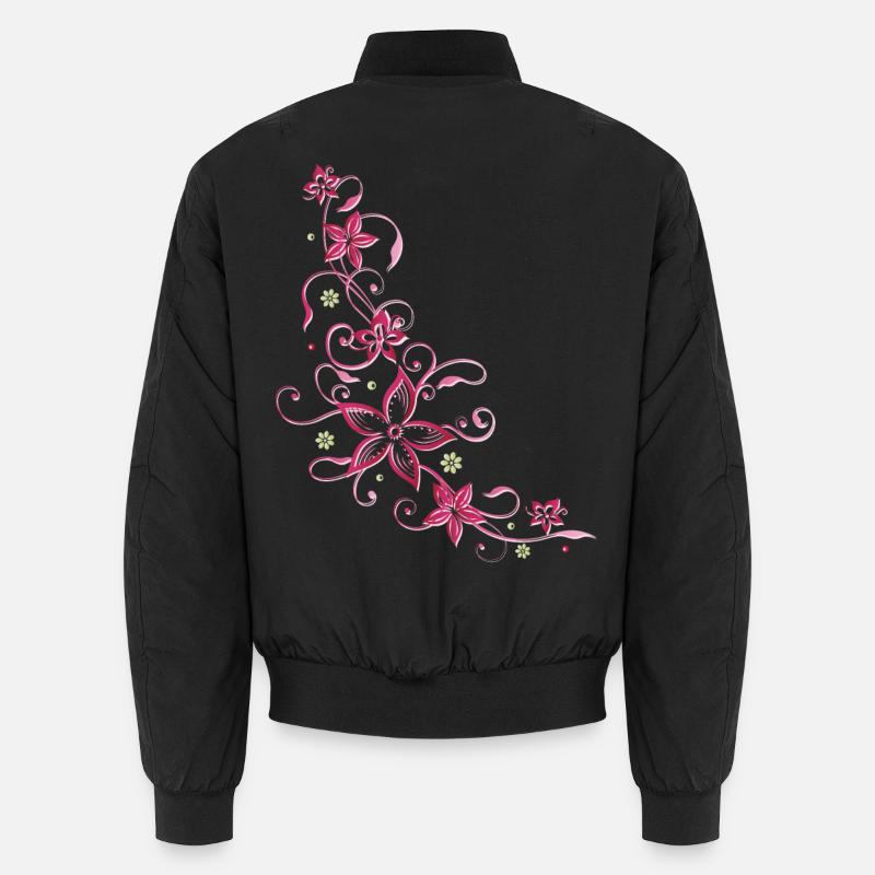 Vrille florale fleurs fleur été vrille fleur Bomber unisexe