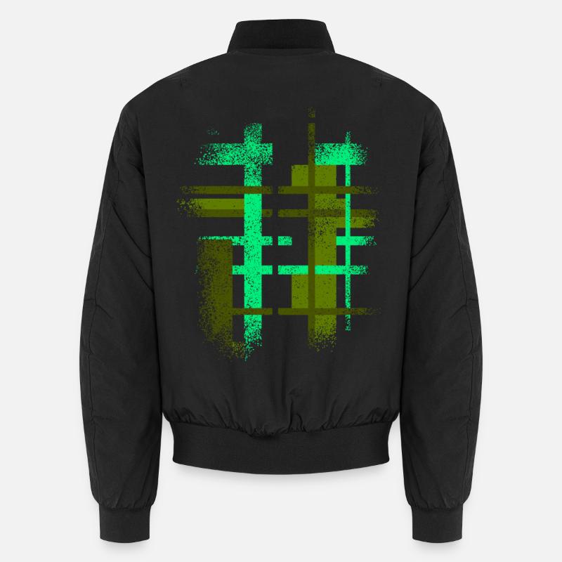 Abstract Cyber VINTAGE Background Design Unisex Bomber Jacket